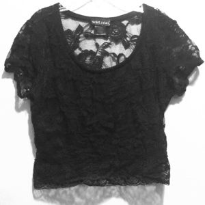 Lacy crop top